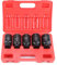 Youyijia 5PCS 12 Point Impact Socket 1/2 Axle Hub Nut Socket Set 30-36mm Metric Garage Tool Set Drive Impact Socket Tool Kit