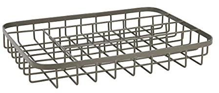 KitchenCraft Living Nostalgia Besteckkasten, Draht, Besteckkasten mit 5 Abteilungen, 36 x 26.5 x 5 cm