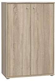 FORTE TEMPRA 2 Kommode mit 2 Türen, Holzwerkstoff, Sonoma Eiche, 73.7 x 111.1 x 34.8 cm