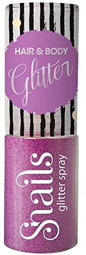 Snails 511604, Haar & Körperglitzer Violett für Kinder ab 3 Jahren, lila, Bodyglitter, Glitter Spray, unbedenklich