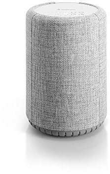 Audio Pro Altavoz Bluetooth y WiFi Inalámbrico Multiroom - Pequeño Bafle Estéreo con AirPlay2, Google Cast, Spotify Connect y HiFi - Diseño Elegante - Montaje Pared o Techo A10 MkII - Gris Claro