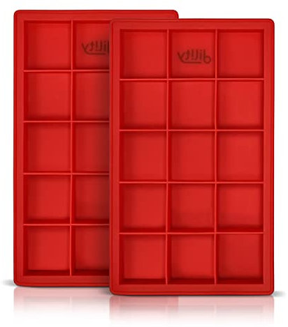 Moldes para hornear brownies, moldes de silicona cuadrada antiadherente para brownies, tarta de queso, mini pastel y barra de chocolate, moldes de silicona para derretir jabón y cera (paquete de 2)