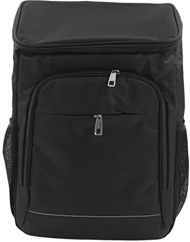 Alomejor Kühlrucksack mit Großer Kapazität, heiß, Kalt, Isoliertasche für Outdoor-Camping-Picknick, Schwarz