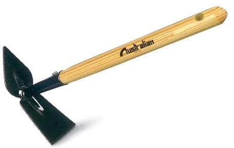 La zappa Zappetta quadra con punta a cuore con manico in legno 40 cm