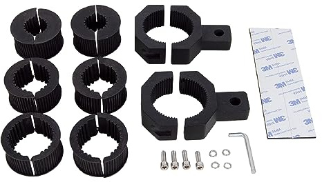 RIGIDON Universal Arbeitsleuchten Halterung, Rohr-Klemme, 25-50mm | Universal Light Bar Scheinwerfer Klemmhalterung für Dachträger, Rollkäfighalter für Offroad Auto LKW Motorrad