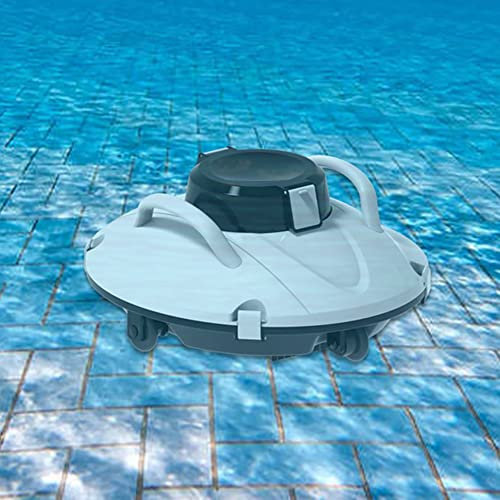 Swimming Pool Cleaner Robot, Cordless Automatic Pool Cleaner, Automatic Vacuum Cleanerfor Above Ground Pool & Inground Swimming Pool, 90 Mins Runtime, for Above Ground Flat Pool up to 550 Sq