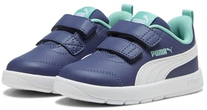 Puma Scarpe da Ginnastica Unisex per Bambini Courtflex V3 V InfSneaker, Blue Crystal Puma Bianco Acquatico, 20 EU