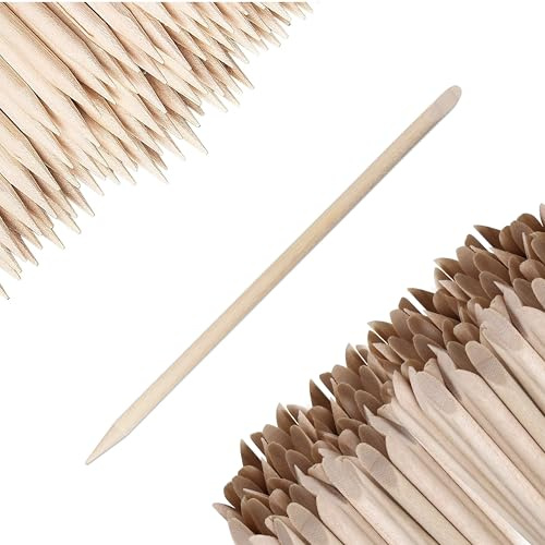 7 Wooden Cuticle Sticks/Natural Wood/Pedicure/Manicure Cleaning and Nail Care- Package of 200ct
