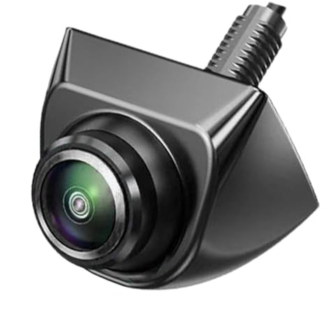 Cámara de Marcha atrás: cámara Trasera Impermeable giratoria de 360 Grados, cámara Trasera de Coche Frontal de Metal 1080P, cámara de Marcha atrás de Gran Angular para el día, Remolque, Furgoneta