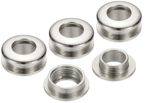PATIKIL 4 Satz Ösen Set, 8mm Tülle Werkzeug Metall Ösen, Bogen Tüllen Kit Metallösen, Ösenzange Kit für Schuhe Kleidung Gürteltasche DIY Planen Tasche Gewebe, Silberfarben