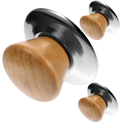 BESTOYARD 3ensembles Bouton De Couvercle De Casserole Poignée Résistante Chaleur Rechange Pour Couvercles De Casseroles