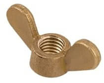 LMPVPDGADZ DIN315 304 Edelstahl-Flügelmutter, runde Flügelmuttern aus Messing handfest anziehen(Brass,M14 (1Pcs))