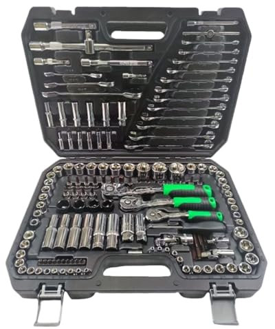 FENGJISUN Juego De Llaves De Tubo Juego De Herramientas Mecánicas De 150 Piezas, Juego De Reparación De Automóviles, Adecuado For Uso Doméstico Y Diario Ferramentas para Reparación