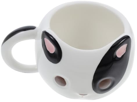 MUCKLILY Tazza Da in Forma Tazza Per Ufficio e Casa Capacità Circa Utilizzabile Per Bevande Calde Tè e Latte