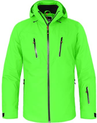 Bergson RESO 2 | Herren Skijacke - Normal-/Kurz-/Langgrößen, wasserdicht (20.000 mm) & verschweißte Nähte, Winddicht & atmungsaktiv (20.000 g/m²), Unterarm-Ventilation, warm wattiert (120g/80g), elas