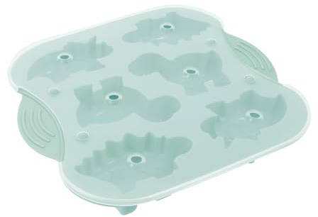 Healifty Molde de Pastel de Silicona de para Hornear DIY Molde de Cavidades para Galletas de Animales para Fiestas Infantiles y Decoración de Tartas Color Verde
