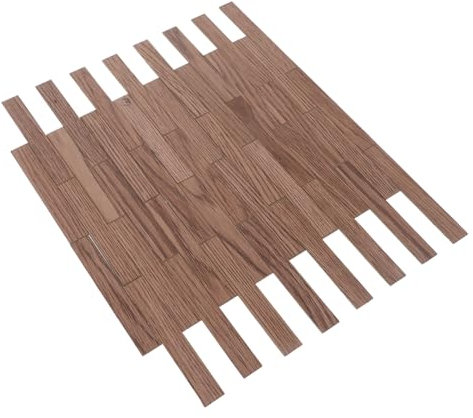 Kisangel 40 pezzi Miniatura Pavimentazione Pz Imitazione Legno per Decorazioni Case Miniatura Accessori per Miniature Resistente e Riutilizzabile