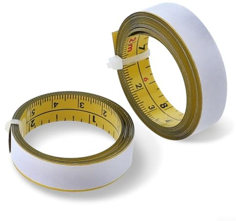 Règle de mesure chinoise anglaise en acier au carbone antirouille avec dos pour fixation sur métal, bois, plastique (3 mètres)