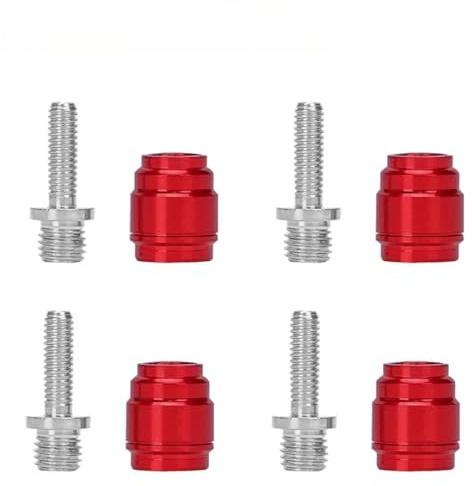 MoSundi Lot de 4 raccords de tuyau de frein pour systèmes SRAM et Magura, viroles en acier inoxydable avec têtes en aluminium olive, 12 x 7 x 8 mm