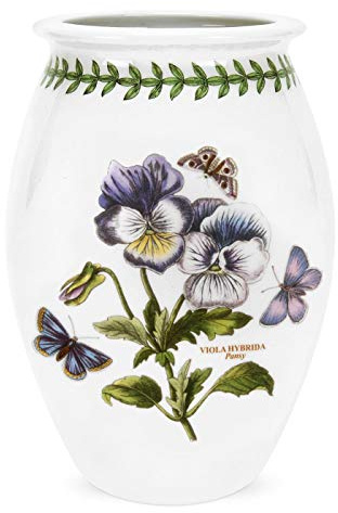 Portmeirion Home & Gifts BG75060 Vase Medium Pansy, Ceramic