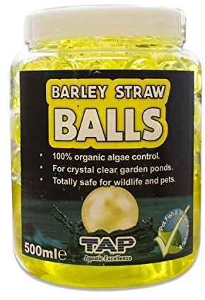 Pond Barley Straw Balls - Crystal Clear Healthy Pond Water (500ml (treats 2250L))