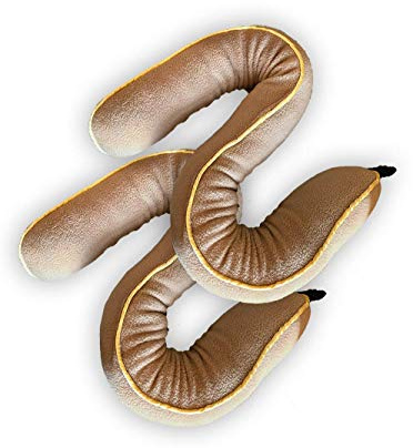 FilterWow Door Snake Draft Stopper - Window and Door Gap Blocker for Bottom Door Seal & Window Sills for Year Round Use Energy Savings - 2 Pack