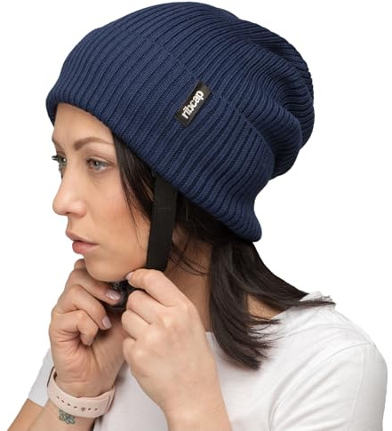 Ribcap Lenny Marineblau | Weicher Schutzhelm bei Epilepsie und Sturzgefahr