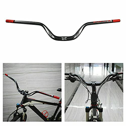 HEZHU Mountainbike Links MTB 31,8 mm High Riser Lenker passend für 22,2 mm Links (Rot)