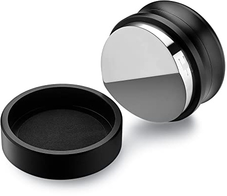 Normcore Distributor 58,5 mm | Mahlkaffee-Verteiler mit regelbarer Höhe | Kaffeepulver-Verteiler | Einstellung von 4-12 mm | Mahlkaffee-Verteiler als Set mit Aluminiumgriff Matte