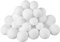 Xmax Lot de 25 boules de neige artificielles réalistes en peluche pour enfants et adultes 7 cm