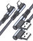 sweguard USB C Kabel 3.1A[2Stück 2M] Schnellladung,90 Grad Winkel Nylon Ladekabel i Phone 16 15 Pro Max Type C Kabel für Samsung S22 S21 S20 S9 S8 S25 S24 S23 Plus/Ultra/FE,Note20,A72 A71 A51 A50,M31