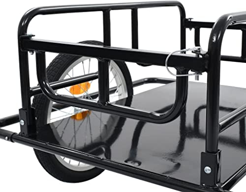HACSYP Cargo-Fahrradanhänger, Fahrradanhänger, platzsparender Cargo-Anhänger, faltbar for Werkzeuge for Fahrräder, for den lokalen Pendelverkehr
