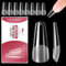 500 Pezzi Unghie Finte, 10 Taglie Acrilico artificiali Unghie Finte, copertura totale Punte per Unghie con Scatole Unghie Tips per Nail art per ragazze e donne