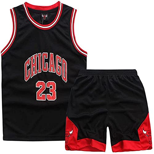 FUTERLY Basketball Trikot Kinder 2 Stücke - Sleeveless - Mode - Set für 12-14 Jahre/2XL