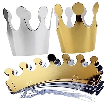 10st Kinderkrone Kronenhut Geburtstagspapier Geburtstagskronen Für Kinderklassenzimmer Goldene Partyhüte Für Erwachsene Geburtstag Papierkappe Kinderhüte Geburtstagshut Papierhut
