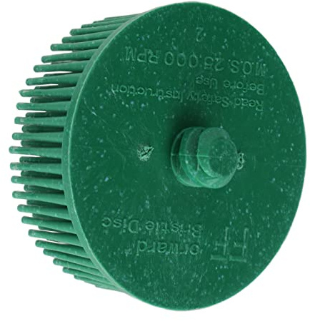 2 Inch Bristle Disc Grit Abrasive Borstle Shank AttachmeSchleifborstenbürste Gummischeibe Schwabbel Polierscheibe Rostbeseitigung Zum Entfernen von Gratrostbelägen auf