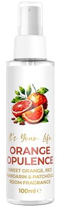 Blood Orange Oil Room Spray - Luxury Non-Aerosol Natural Air Freshener, Citrus Fragrance for Neutralizing Odours, Energising Room Scent