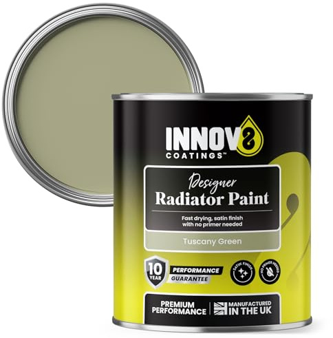 INNOV8 COATINGS RADIATOR PAINT - 750 ml - Satin - Fast Dry (Tuscany Green)