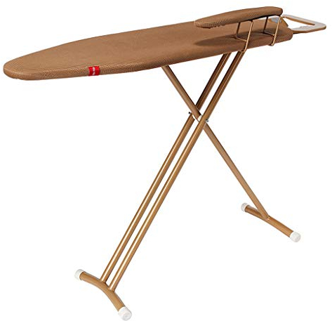GLETSF Tabla de Planchar Profesional Tabla de Planchar retráctil Plegable Grande, Tabla de Planchar con Funda Multifuncional, Tabla de Planchar Ajustable marrón de 122 * 98 cm (marrón)