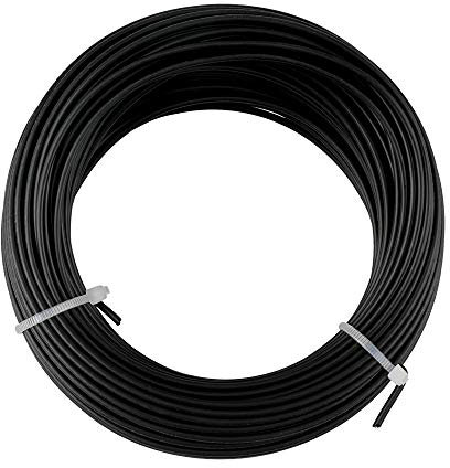 Hapyearn 2 mm grigio nero, 20 m, filo per piante, per recinzioni, cavi da giardino, filo da giardino, filo morbido, filo per bricolage, filo di tensionamento, per proteggere e sostenere le piante