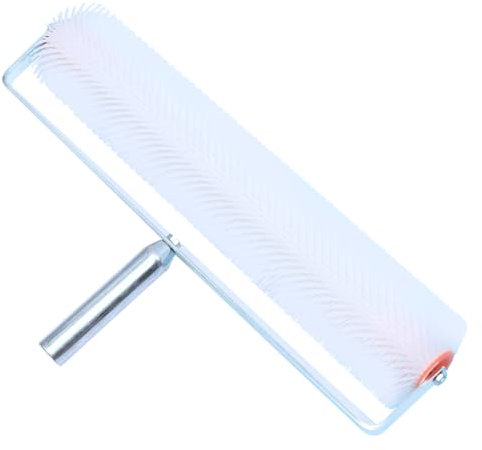 Lurrose Self Leveling Spiked Roller Brush Aeration Roller for Walls Wood Canvas Safe to Use
