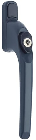 GlazeAssist - uPVC Universal Window Handle Inline Locking Espag Double Glazing - Window Handle Repalcement (Anthracite Grey, 40mm)