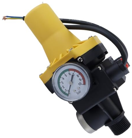 Durlo Interruptor de control eléctrico con controlador automático y manómetro de 220 V