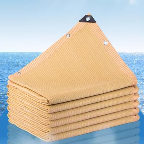 Parasole per esterni, 12 m x 15 m, traspirante, resistente agli strappi e alla ruggine, con occhielli impermeabili, perfetto per feste in giardino e protezione dell'ombra del prato