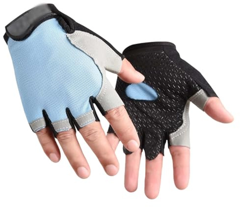 Gants Moto Enfant Gants Sans Doigts Enfant Sport Hiver 8 Ans Gant Doigt Coupé Vtt Foot Cross 4 Mitaine Garçon Trotinette Electrique Garcon Respirant Scooter Ete 6 Anti Uv Squelette De 3 Rouge Pour