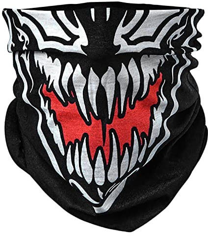 Venom Ghost Ninja karneval ansiktsmask ansiktshalsduk bandana stormhuva funktionell huva ansiktshuva huvudtäckning halsöverdrag pannband kläder hatt keps