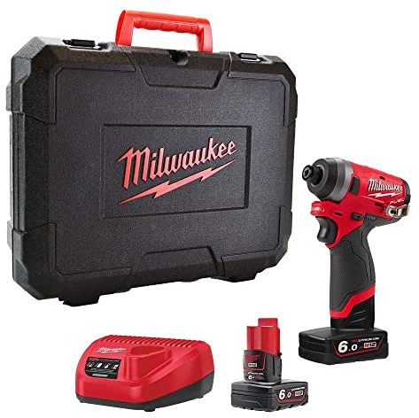 Milwaukee MILM12FID6 M12 FID-602X Fuel™ Sub Compact 1/4in Impact Driver 12V 2 x 6.0Ah