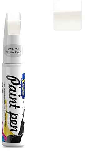 XTryfun Touch Up Paint for Cars Paint Scratch Repair, Waterproof Auto Scratch Remover Pen (White Pearl)