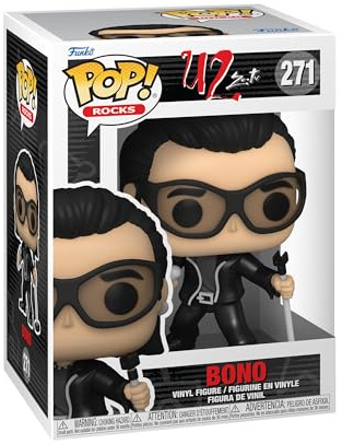 Funko Pop! Rocks: U2 - ZooTV - Bono - Figura in Vinile da Collezione - Idea Regalo - Merchandising Ufficiale - Giocattoli per Bambini e Adulti - Music Fans - Figura da Collezione e da Esposizione