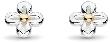 Kit Heath - Honey Flower Stud Earrings A nature-inspired Sterling Silver and gold bloom—gift a little floral charm or keep as a favourite staple